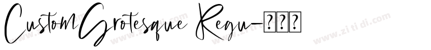 CustomGrotesque Regu字体转换